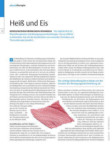 Bewegungseinschränkungen behandeln-Heiß und Eis