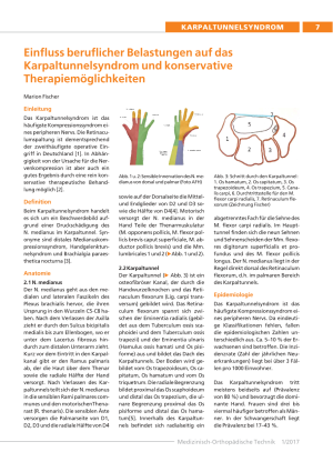 Karpaltunnelsyndrom: Einfluss beruflicher Belastungen und konservative Therapiemöglichkeiten