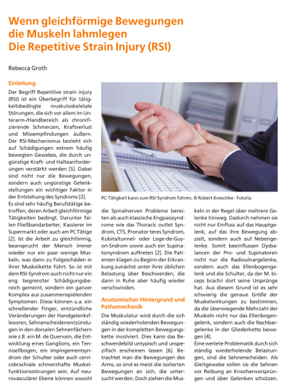 Repetitive Strain Injury (RSI)