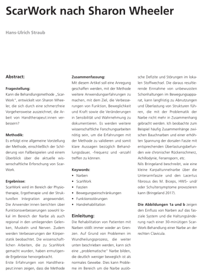 ScarWork nach Sharon Wheeler