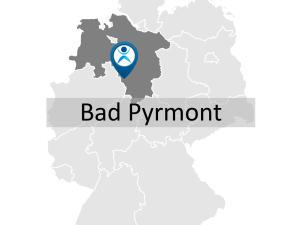 Karte zur Anreise und Lage des Fortbildungsstandorts in Bad Pyrmont.