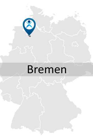 Karte zur Anreise und Lage des Fortbildungsstandorts in Bremen.
