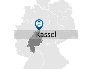 Karte zur Anreise und Lage des Fortbildungsstandorts in Kassel.