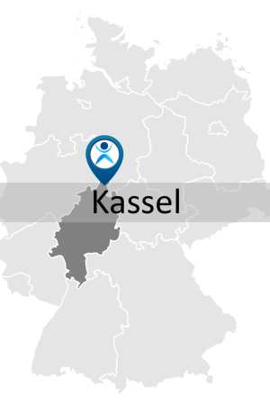 Karte zur Anreise und Lage des Fortbildungsstandorts in Kassel.