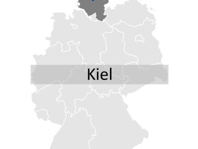 Karte zur Anreise und Lage des Fortbildungsstandorts in Kiel.