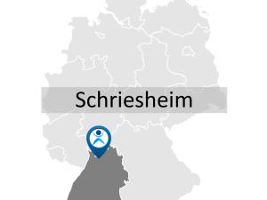 Karte zur Anreise und Lage des Fortbildungsstandorts in Schriesheim.