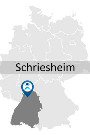 Karte zur Anreise und Lage des Fortbildungsstandorts in Schriesheim.