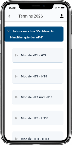 Authentic Afh Handakademie-App: Fortbildungen & Therapeutensuche | AFH