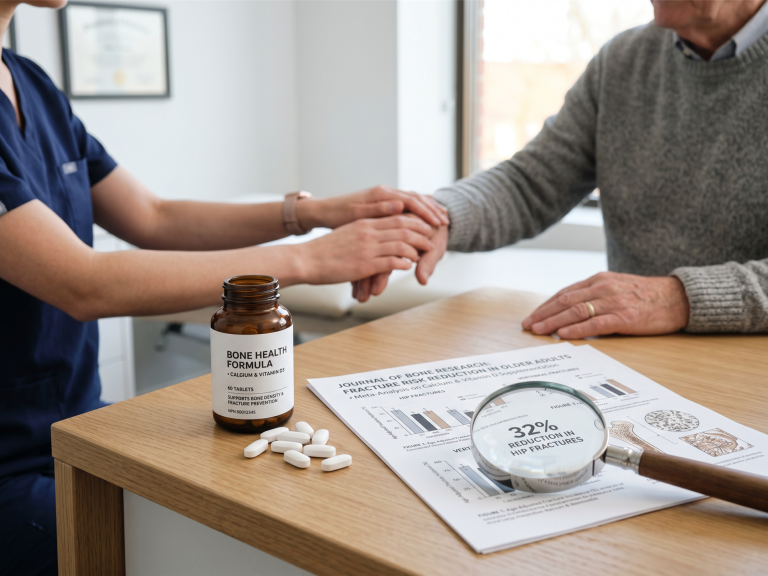 Handtherapeutin untersucht die Hand eines älteren Patienten. 