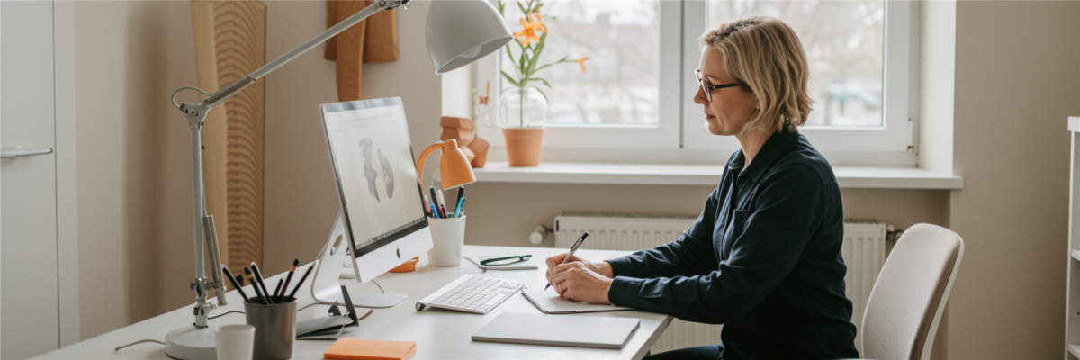 Online-Interview einer Ergotherapeutin zur Einschätzung in der Handtherapie